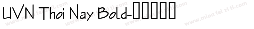 UVN Thoi Nay Bold字体转换